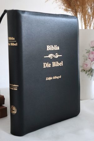 biblie_bilingva_ro-ger_neagra_piele_si_fermoar_1 Biblie bilingva Romana-Germana neagra, coperta piele, cu fermoar