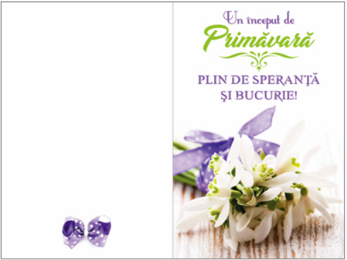 Felicitare - Un inceput de primavara - 389